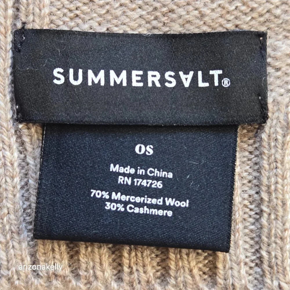 NWOT Summersalt Wool Cashmere Scarf Wrap